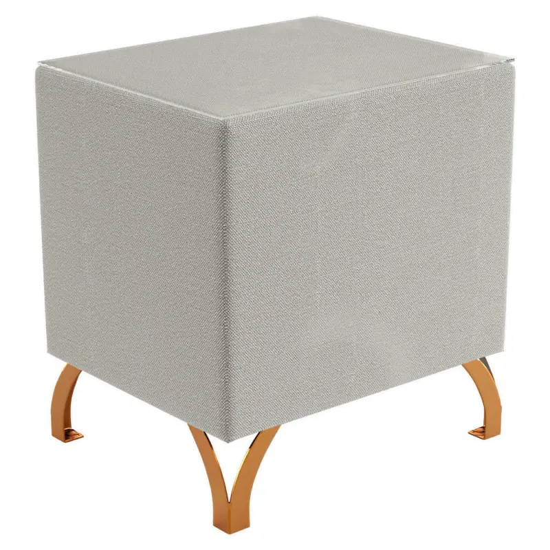 Nachtkästchen in Hellgrau