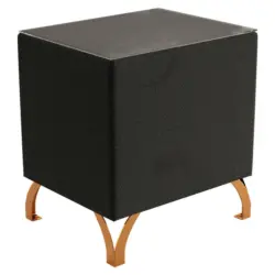 Nachtkästchen in Schwarz
