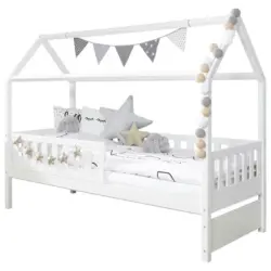 Hausbett 90/200 cm in Weiß