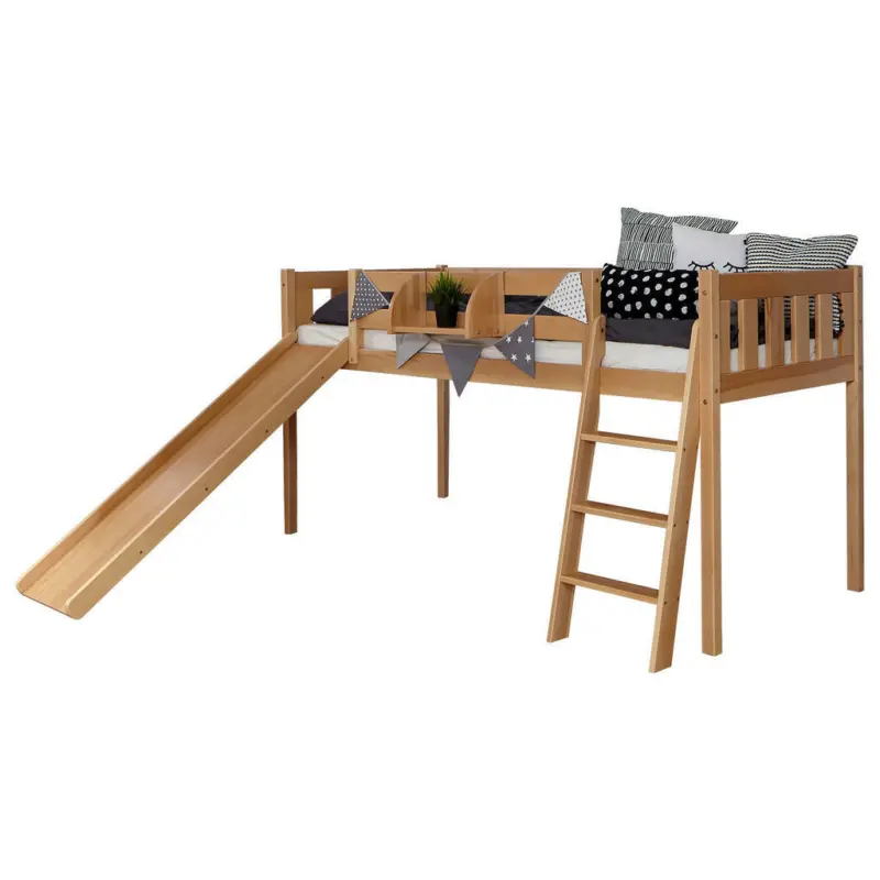 Spielbett 90/200 cm in Naturfarben