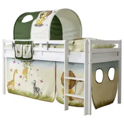 Mittelhohes Bett 200/90 cm Multicolor