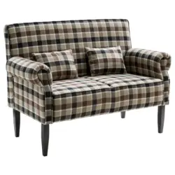 Küchensofa in Mikrofaser Braun