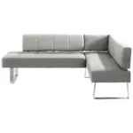 XXXLutz Lauterach - Ihr Möbelhaus bei Bregenz Eckbank 227/165 cm in Edelstahlfarben, Hellgrau