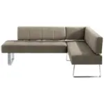 XXXLutz Lauterach - Ihr Möbelhaus bei Bregenz Eckbank 227/165 cm in Edelstahlfarben, Sandfarben