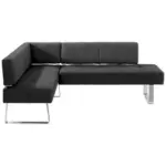 XXXLutz Lauterach - Ihr M&ouml;belhaus bei Bregenz Eckbank 165/227 cm in Edelstahlfarben, Dunkelbraun