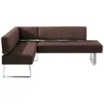 XXXLutz Lauterach - Ihr M&ouml;belhaus bei Bregenz Eckbank 165/227 cm in Braun, Edelstahlfarben