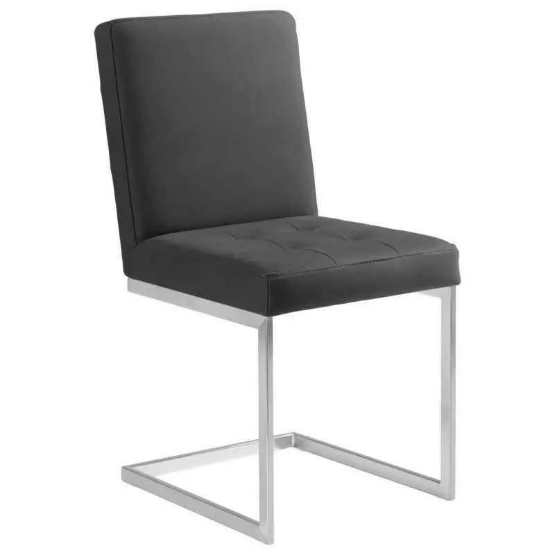 Schwingstuhl in Stahl Mikrofaser