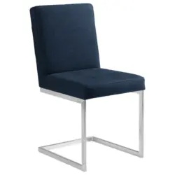 Schwingstuhl in Stahl Mikrofaser