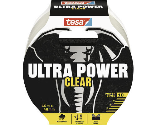 tesa Ultra Power Clear Reparaturband transparent 10 m x 48 mm