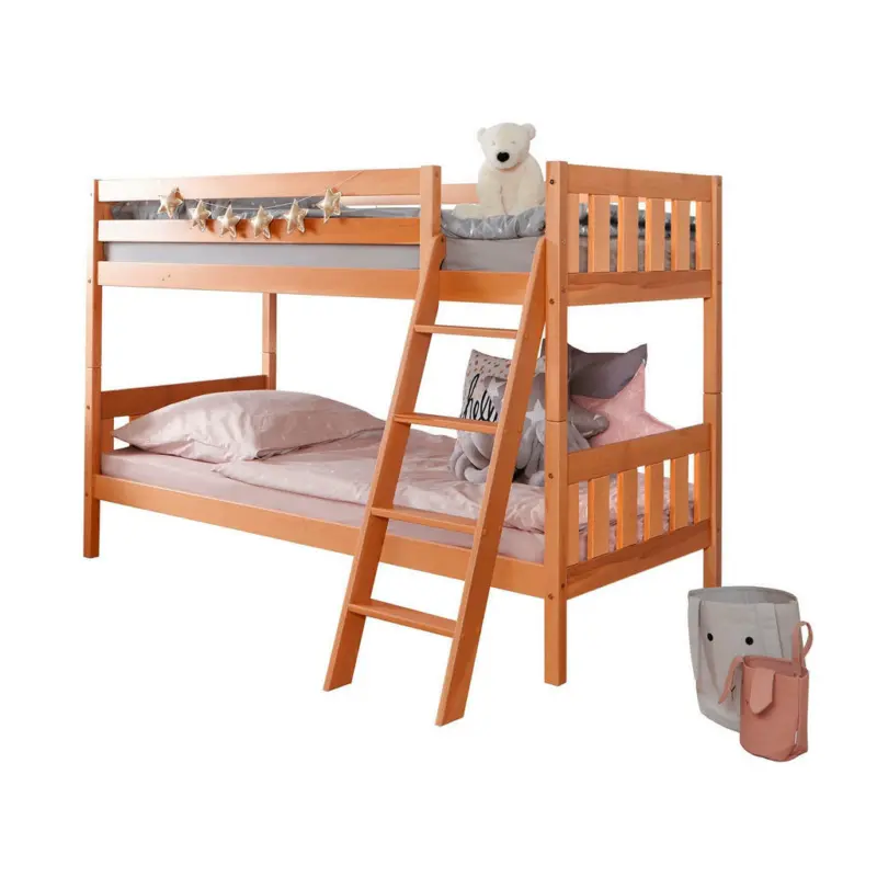 Etagenbett 90/200 cm Naturfarben