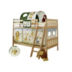 Etagenbett 90/200 cm Multicolor, Naturfarben