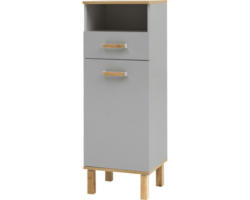 Highboard Möbelpartner Padua 400 114,5x40,4x35 cm eiche/platingrau