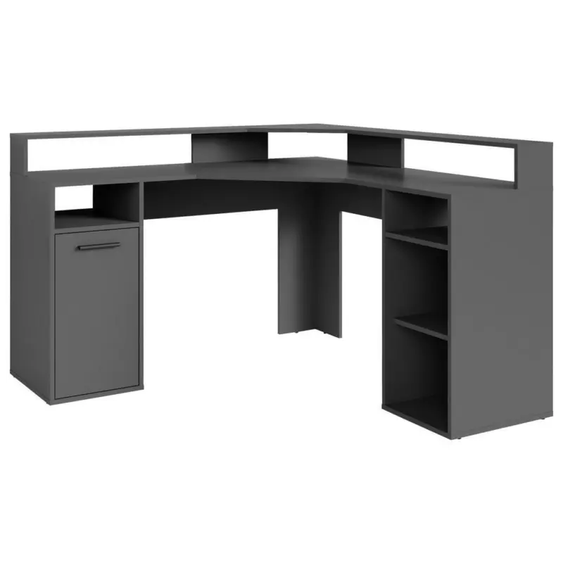 Eckschreibtisch 139/139/90,8 cm in Anthrazit