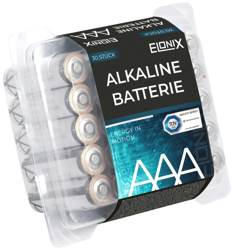 Batterie Alkaline AAA 30er Packung