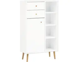 Highboard Möbelpartner Jonte 670 118,9x67,1x33,1 cm kreideweiß