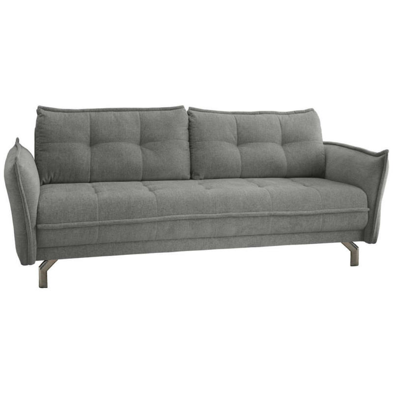 Dreisitzer-Sofa in Chenille Grau