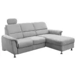 XXXLutz Lauterach - Ihr M&ouml;belhaus bei Bregenz Ecksofa in Mikrofaser Silberfarben