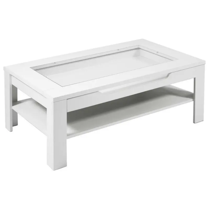 Couchtisch in Glas, Holzwerkstoff 110/43/67 cm