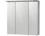 Hornbach Spiegelschrank Möbelpartner Profil 3-türig 70,5x16x72,3 cm grau