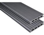 Hornbach Konsta WPC Terrassendiele Futura Hohlkammerprofil mattiert 26x145 mm (Meterware ab 1,00 m bis max. 6,00 m) grau