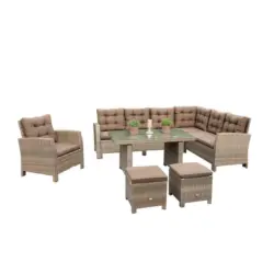 Dining-Loungeset 5-teilig