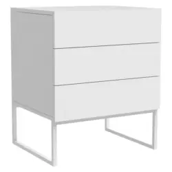 Nachtkästchen in Weiß