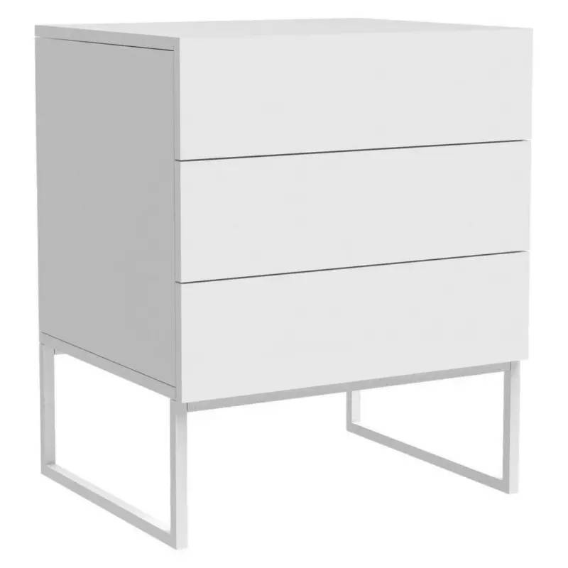 Nachtkästchen in Weiß