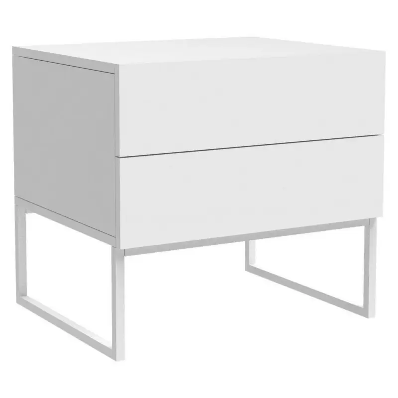 Nachtkästchen in Weiß