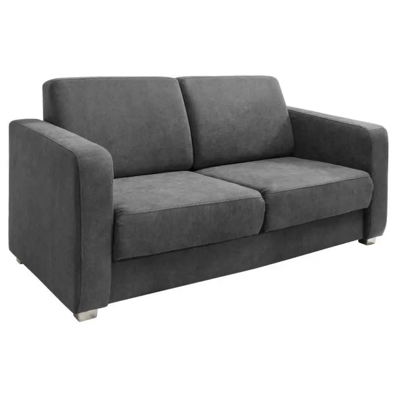 Schlafsofa in Mikrofaser Anthrazit