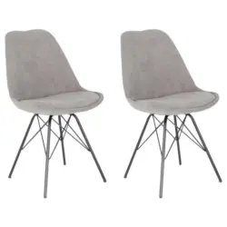 Stuhl 2 Stück in Stahl Kord