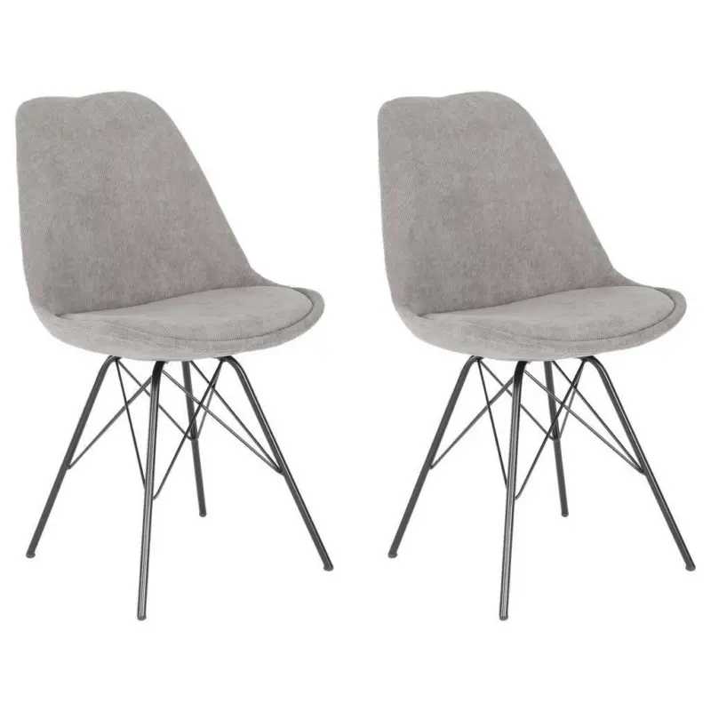 Stuhl 2 Stück in Stahl Kord