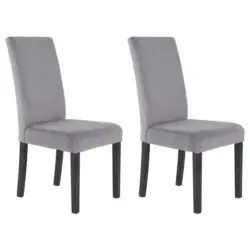 Stuhl-Set 2 St&uuml;ck in Samt