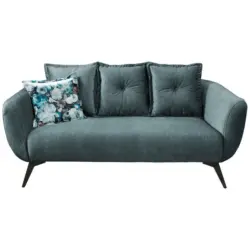 2,5-Sitzer in Velours Dunkelblau, Dunkelgrün