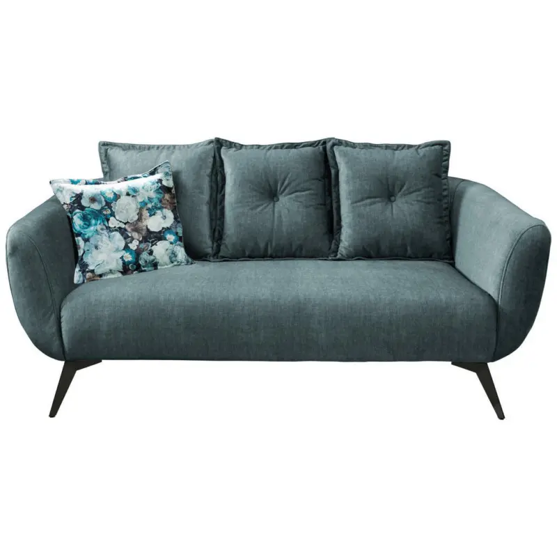 2,5-Sitzer in Velours Dunkelblau, Dunkelgrün