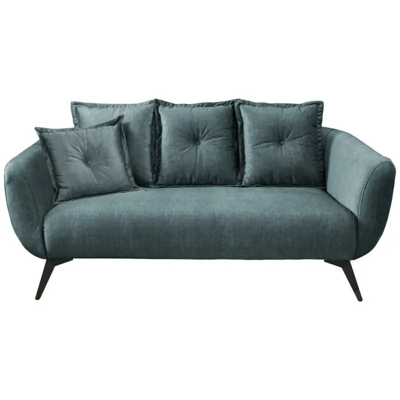 2,5-Sitzer in Velours Dunkelblau, Dunkelgrün