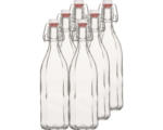 Hornbach Saftflasche, Vorratsflasche Mehrkant inkl. Bügelverschluss 500 ml 6 Stk.
