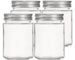 Hornbach Einmachglas, Konservenglas myRex mit GPI-Drehverschluss silber 355 ml 4 Stk. inkl. Deckel