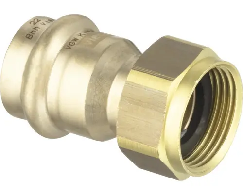 Verschraubung Viega Sanpress flachdichtend mit Überwurfmutter 15x5/4" IG 424534