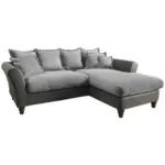 XXXLutz Lauterach - Ihr M&ouml;belhaus bei Bregenz Ecksofa in Chenille, Mikrofaser Anthrazit, Grau