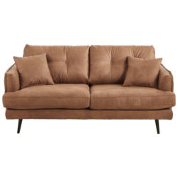 Zweisitzer-Sofa in Mikrofaser Braun