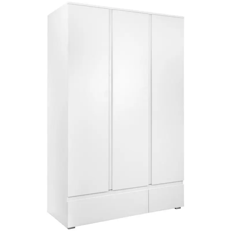 Drehtürenschrank in Weiß
