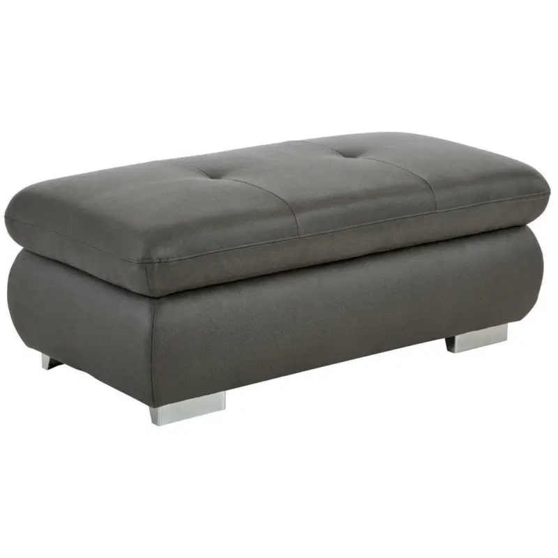 Hocker in Textil Grau