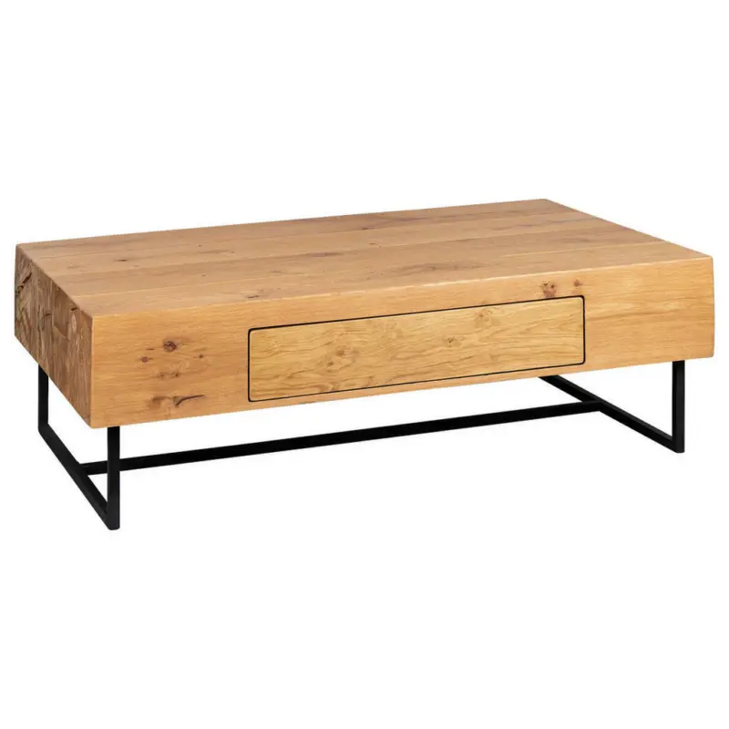 Couchtisch in Holz, Metall, Holzwerkstoff 130/40/80 cm
