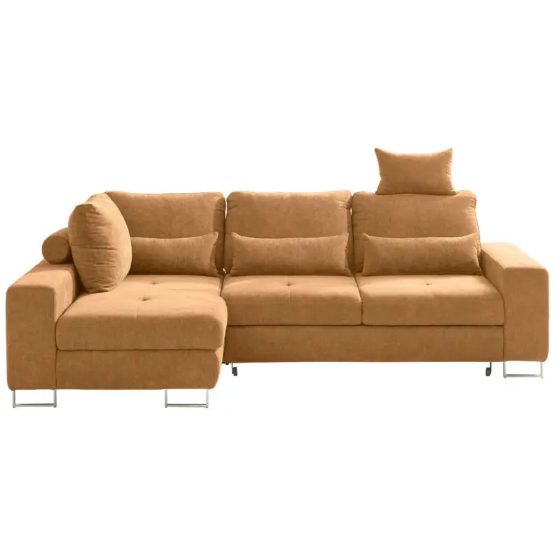 Ecksofa in Flachgewebe Orange