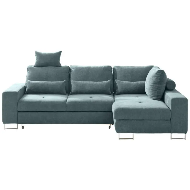 Ecksofa in Flachgewebe Grün