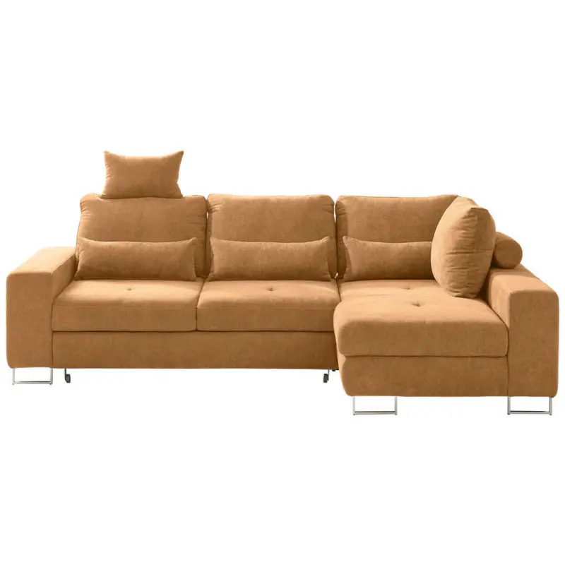 Ecksofa in Flachgewebe Orange