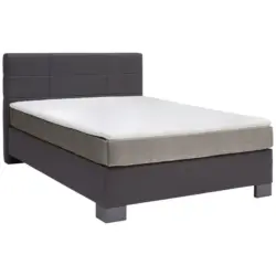 Boxspringbett 140/200 cm in Anthrazit
