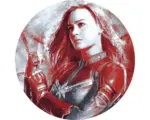 Hornbach Fototapete selbstklebend DD1-046 Dot Avengers Painting Captain Marvel Ø 125 cm