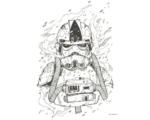 Hornbach Poster Star Wars Pilot Drawing 40x50 cm