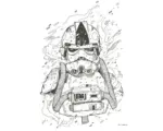 Hornbach Poster Star Wars Pilot Drawing 40x50 cm